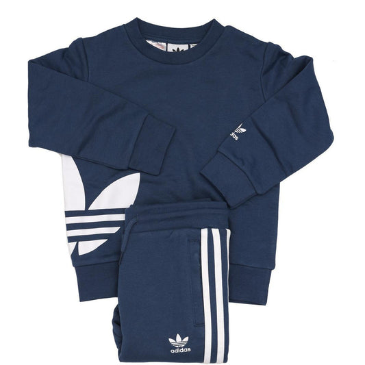 Youth adidas Originals Big Trefoil Crew Set
