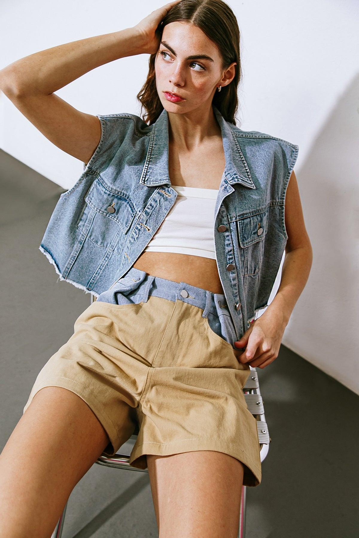 Claim to Fame Denim Vest