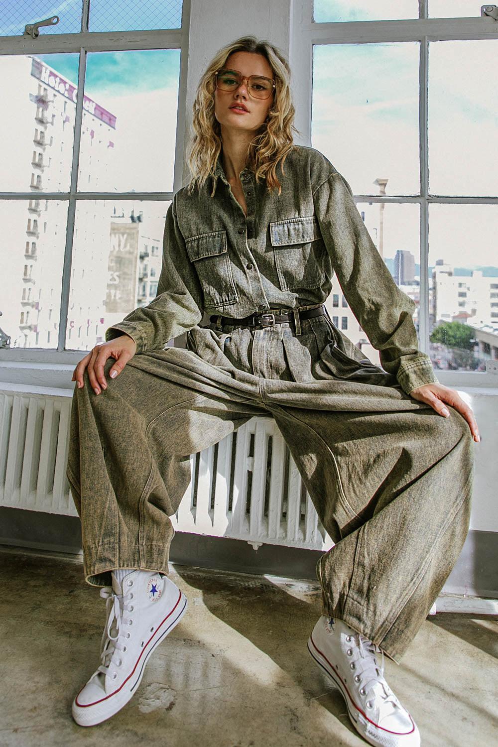 Stuck in Your Ways Denim Top