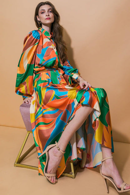 Focused on Priorities Woven Midi Dress