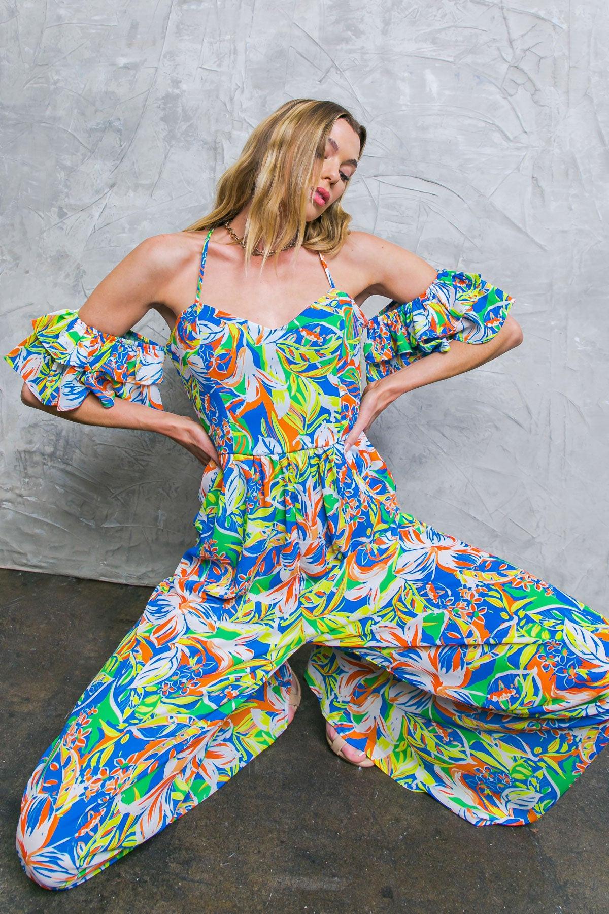 Unseen Beauty Floral Woven Jumpsuit