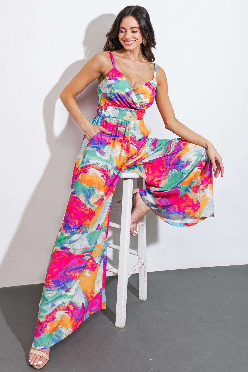 Wandering Around Woven Jumpsuit