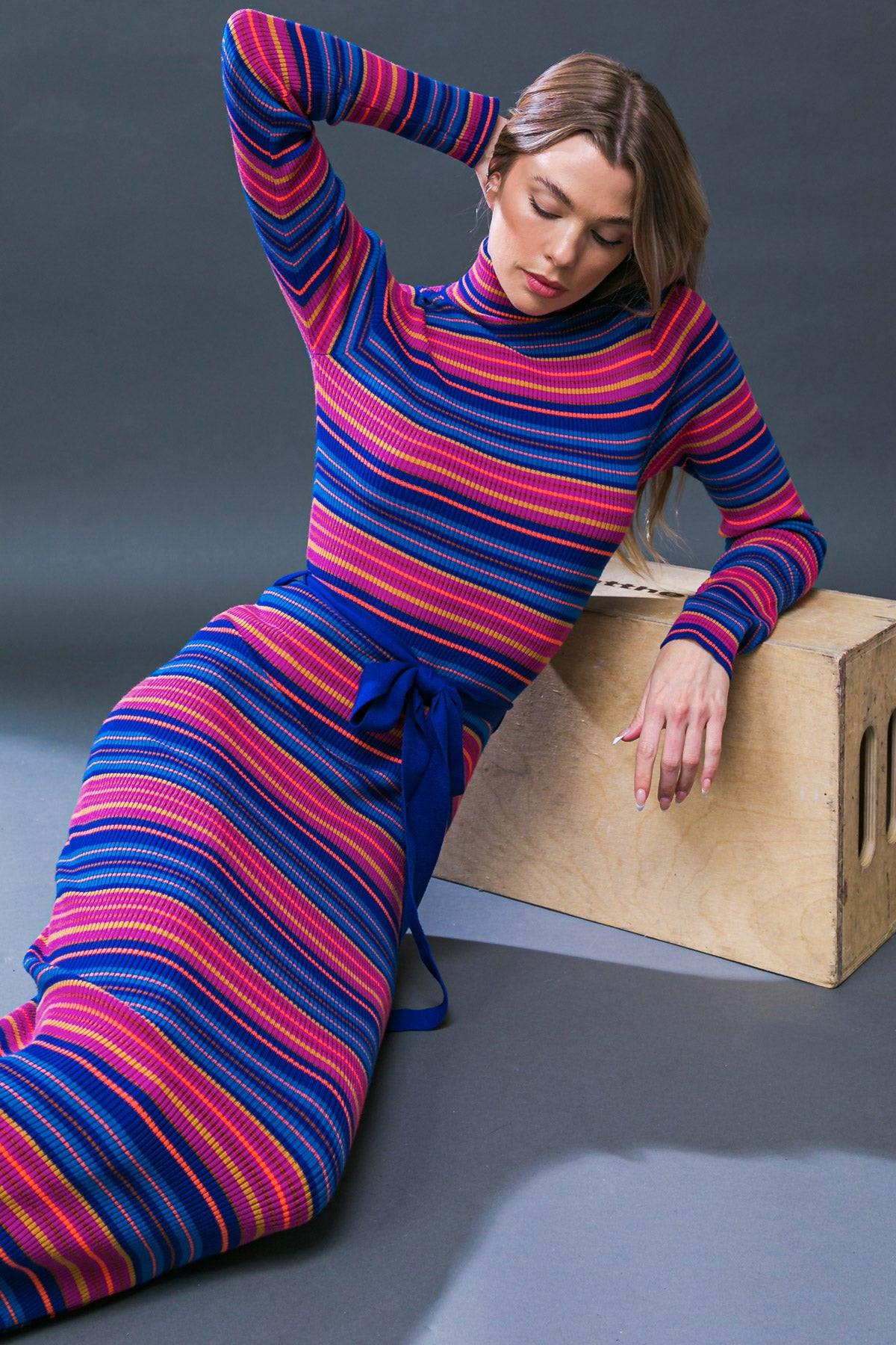 Noteworthy Shine Sweater Midi Dress