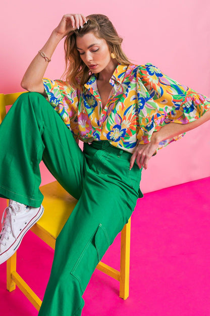 Ready to Get Away Woven Top