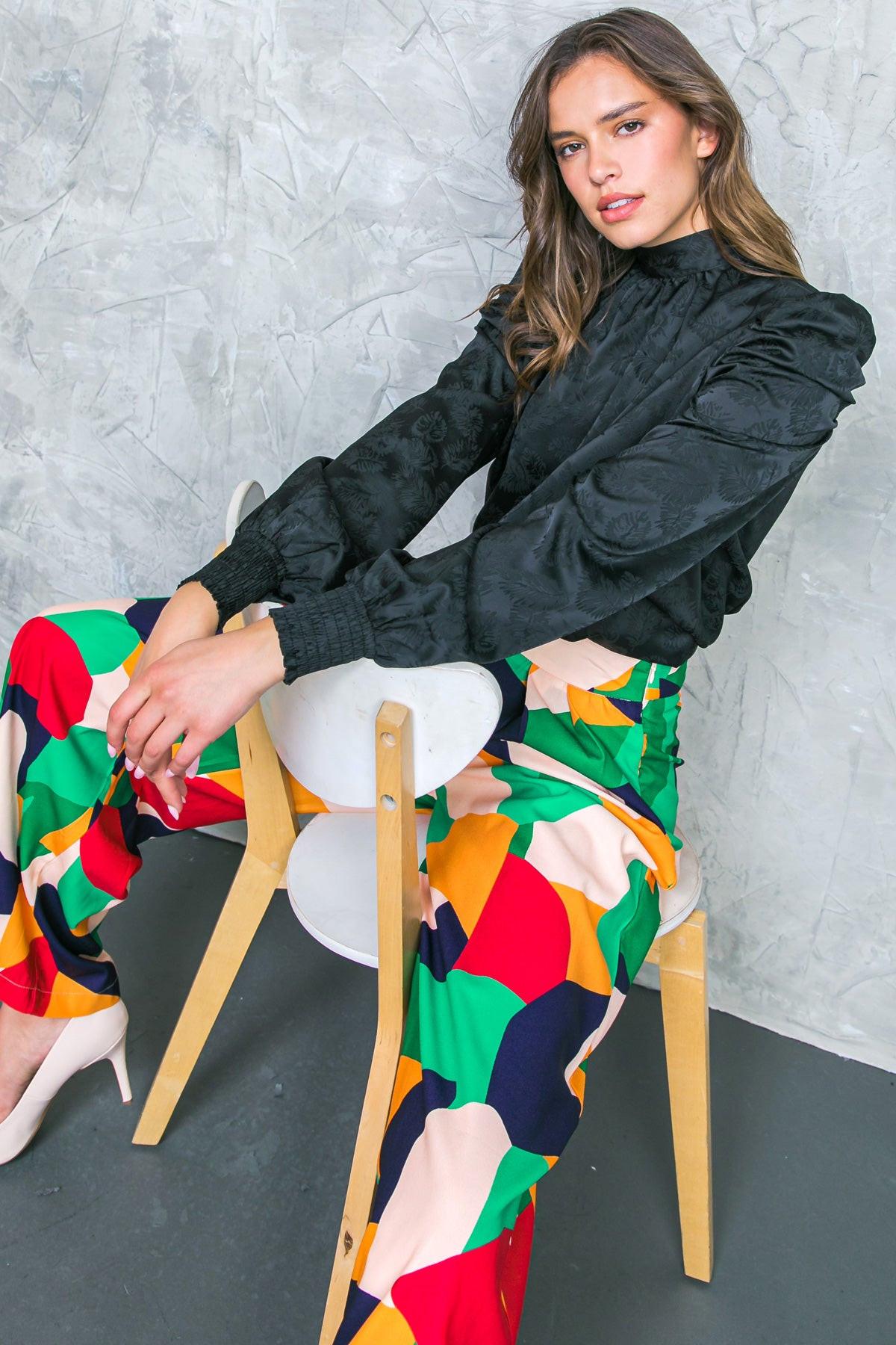 Stolen Glances Satin Top