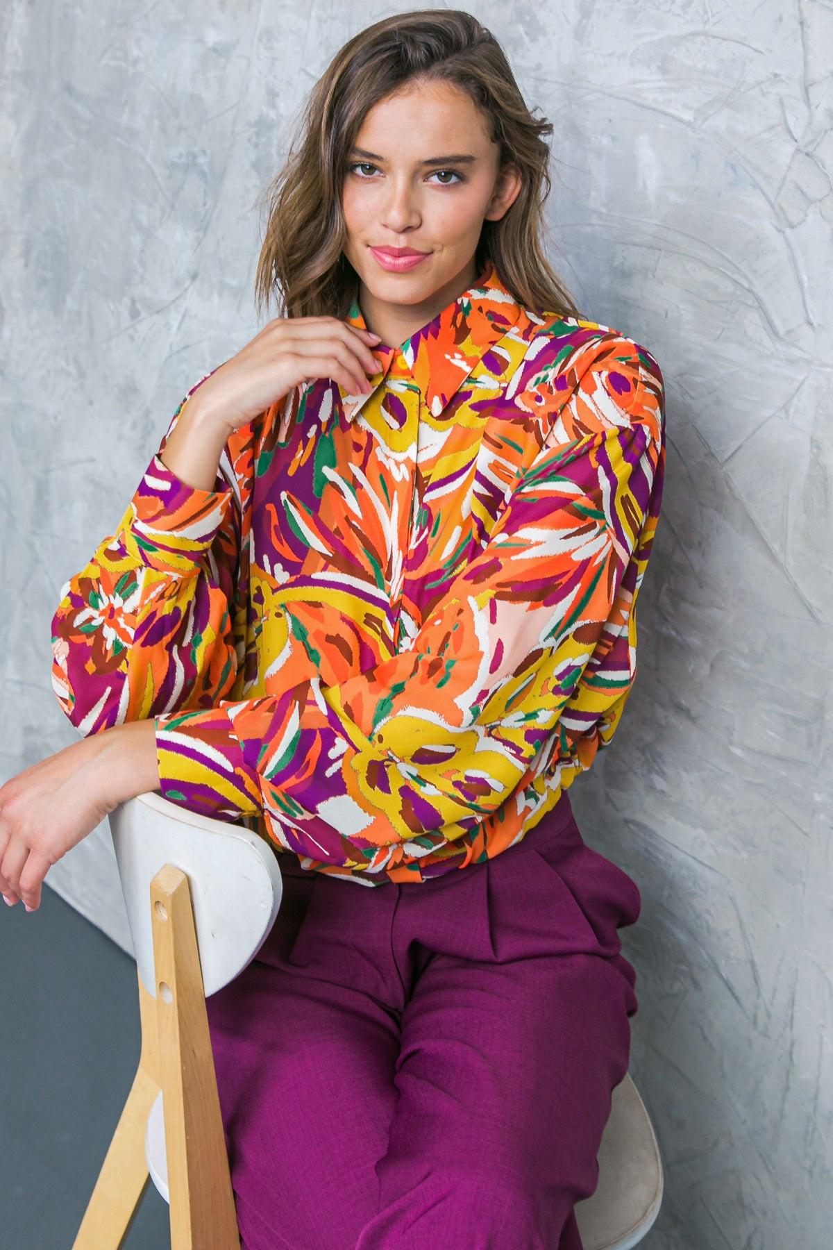 Famous Behavior Woven Top