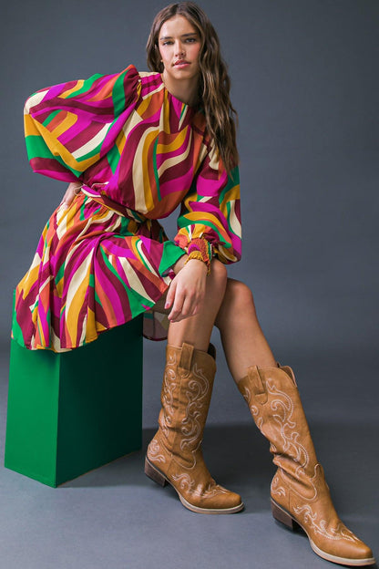Keep on Moving Woven Mini Dress