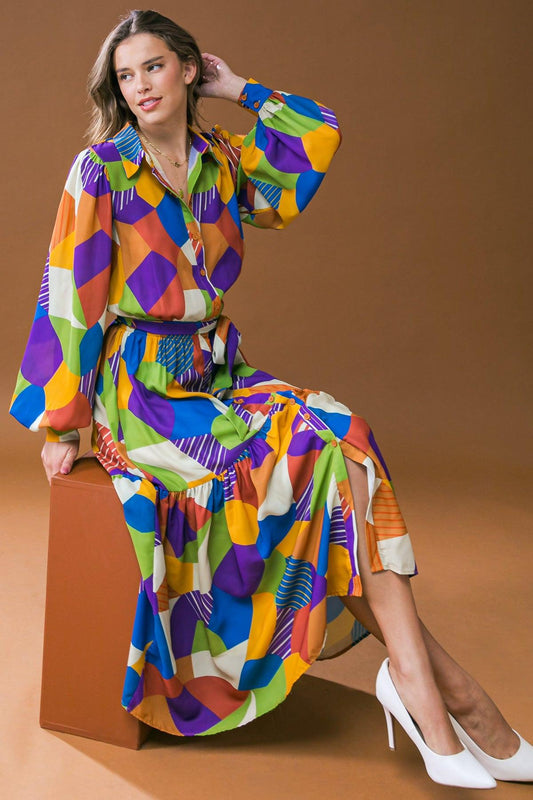Remarkable Flair Woven Midi Dress