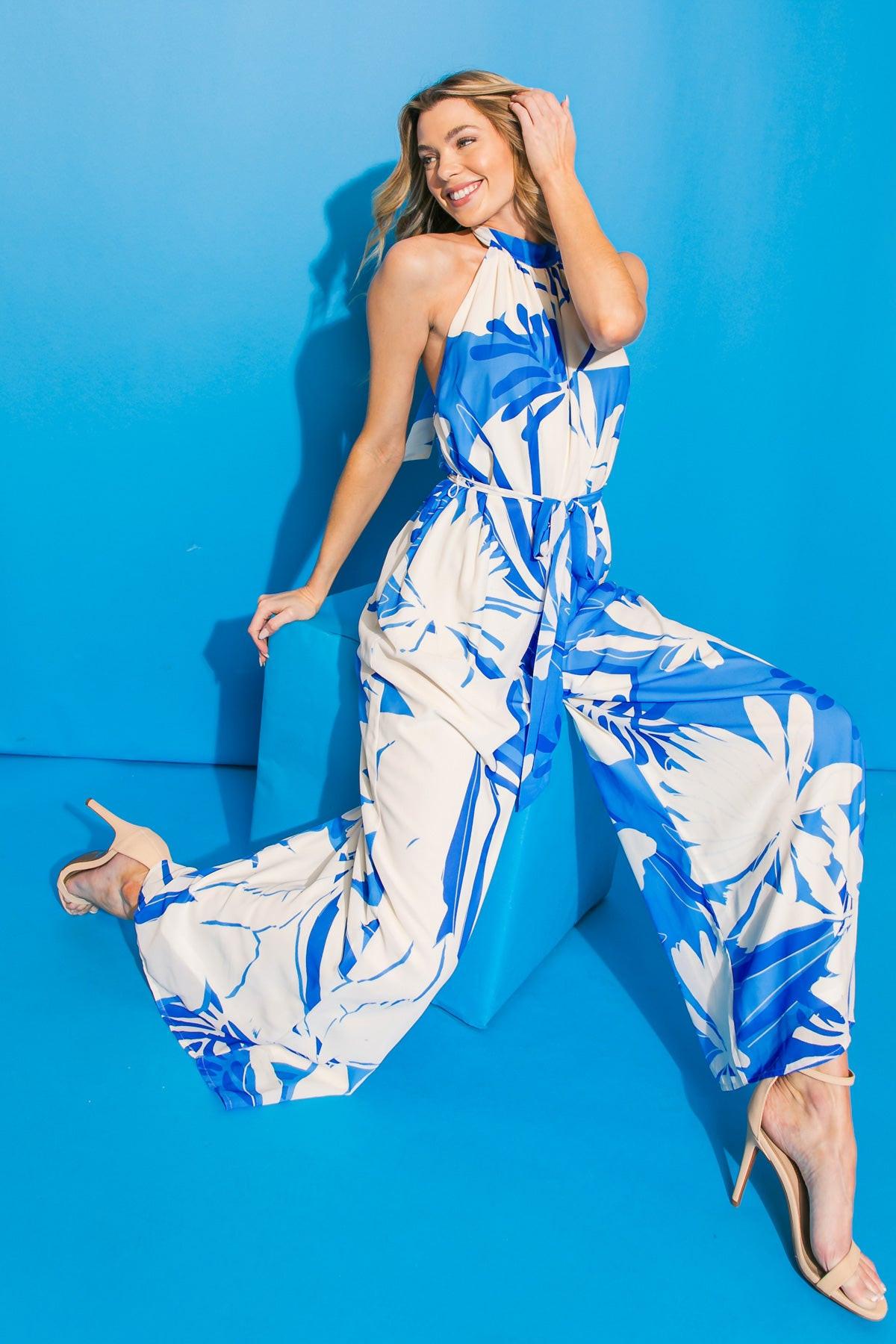 Here for the Vacation Woven Jumpsuit