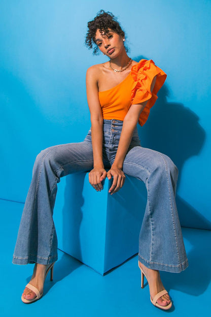Dreamworld Off the Shoulder Woven Bodysuit