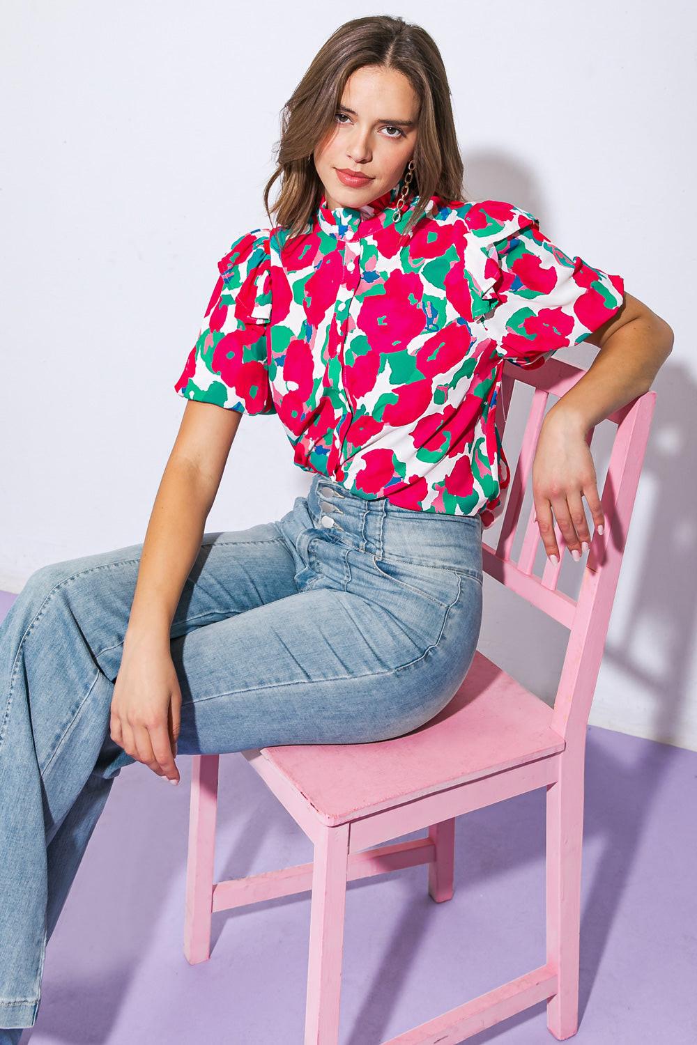 I Can Wait Forever Woven Top