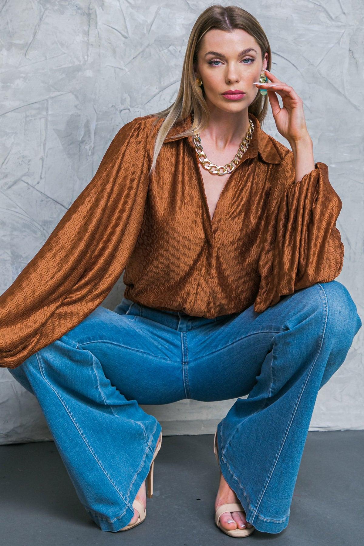Regal Romance Woven Top