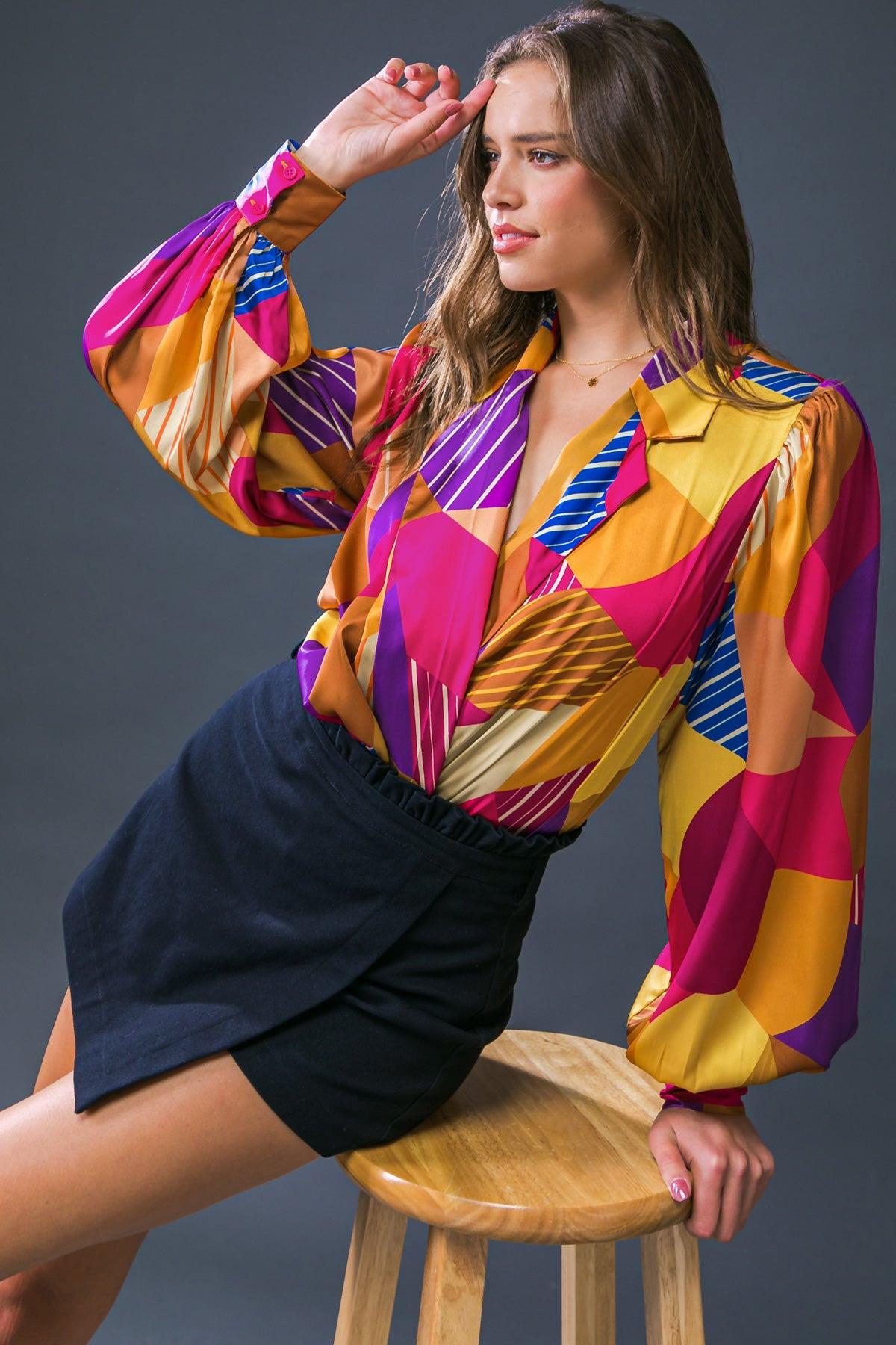 New in Town Woven Bodysuit