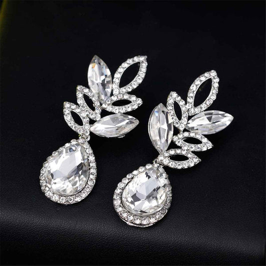 Cubic Zirconia & Crystal Marquise-Cut Botany Teardrop Earrings