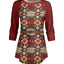 Red & Tan Aztec Pattern