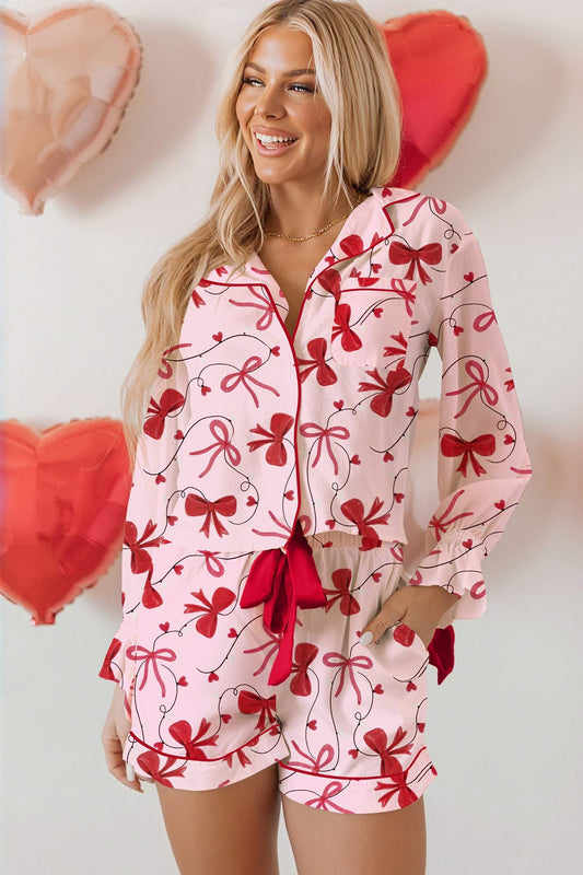 Threaded Pear Laurel Pcs Pajama Set Long Sleeve Top