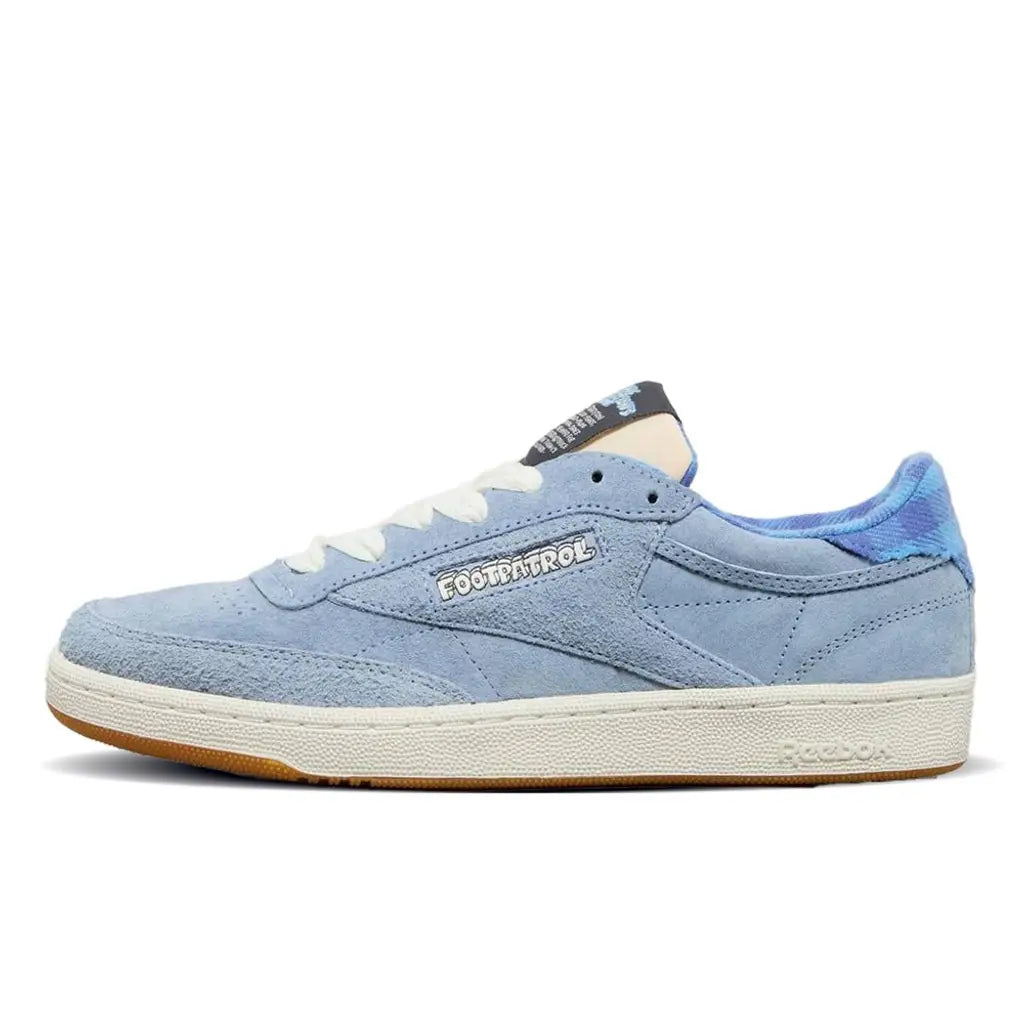 Reebok Men's Club C 85 Vintage X Footpatrol Blue Denim Sneakers