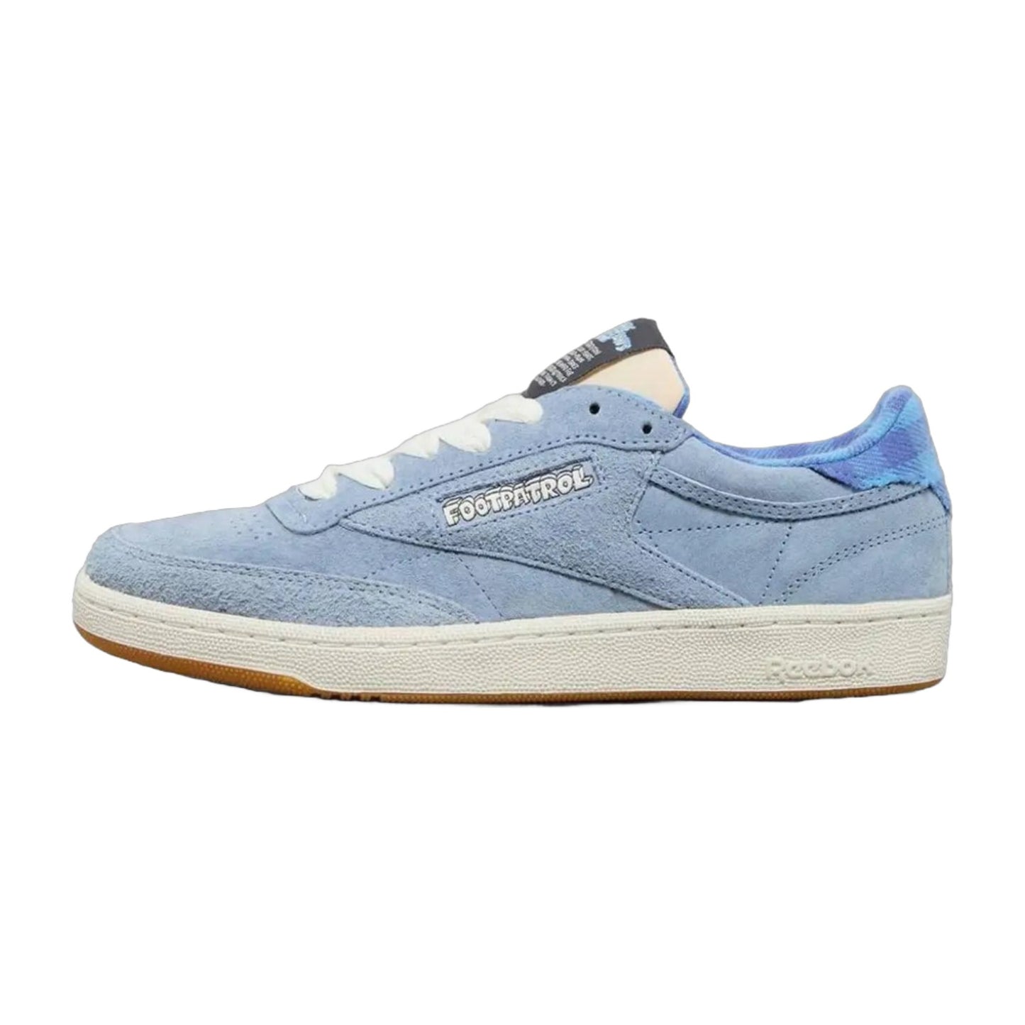 Reebok Men's Club C 85 Vintage X Footpatrol Blue Denim Sneakers