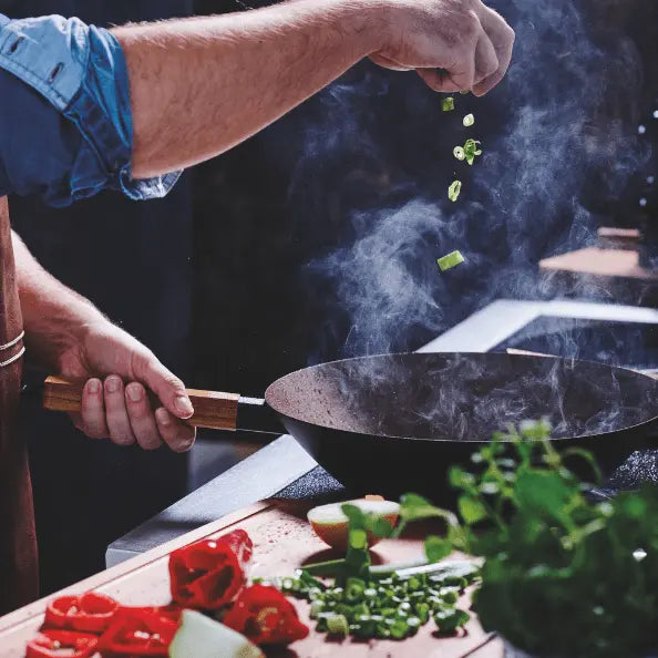 Forest 12" Carbon Steel Wok - Alva Cookware