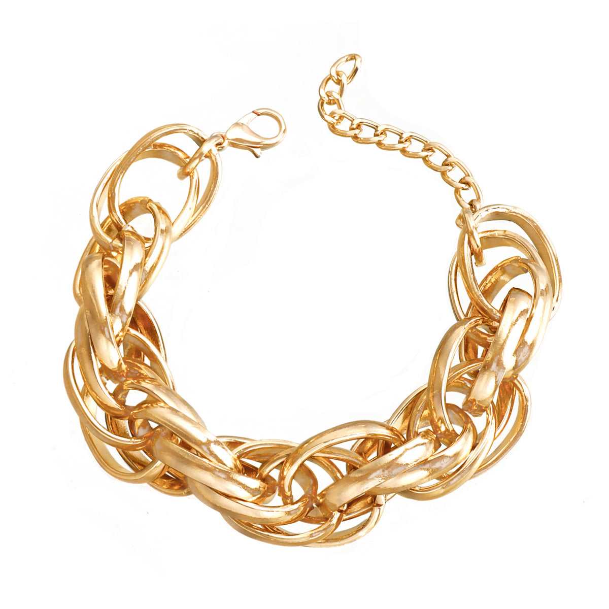 Goldtone Crossing Bracelet