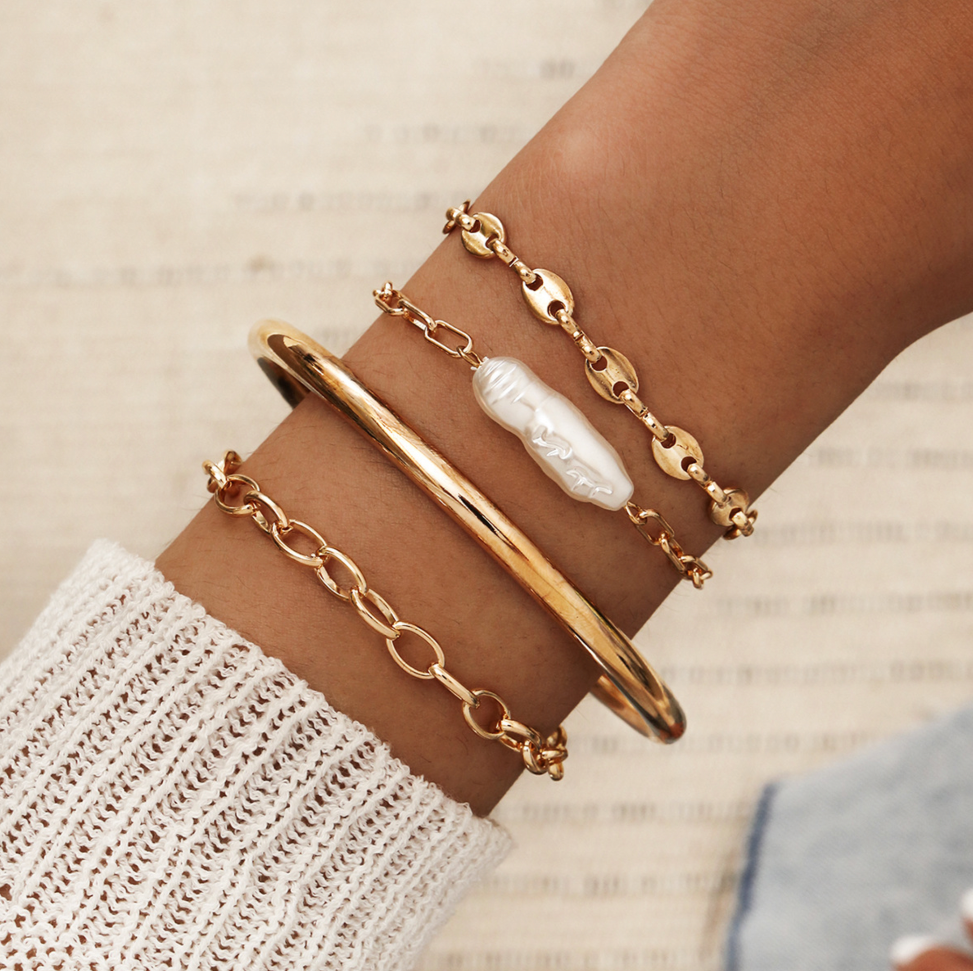 Pearl / Gold-
