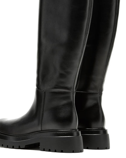 BLACK LEATHER-