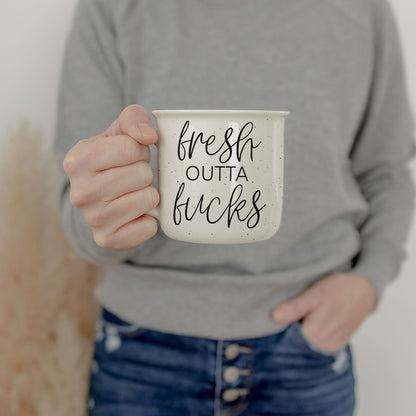  Gift, Speckled Ceramic, Microwave Safe
Sassy Adult Coffee Mug – Fresh Outta Fucks, Unique Gift Idea 2026
Fresh Outta Fucks Mug – Bold, Rude, and Perfect for Coffee Lovers