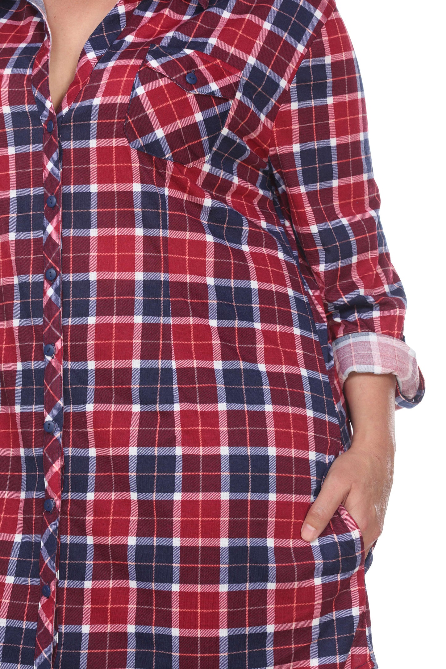 Burgundy/Blue-