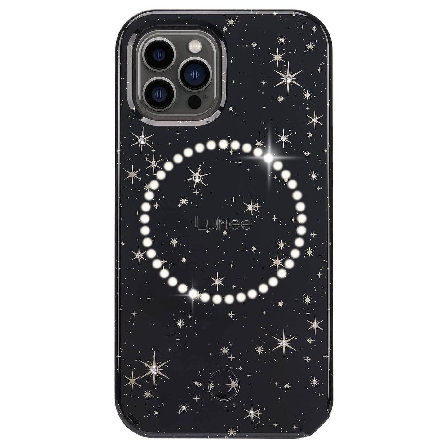 Lumee - Halo - Lighted Selfie Case for Iphone 13 Pro Max - Built-In Adjustable Led Lighting - 6.7 Inch - Stars & Gems