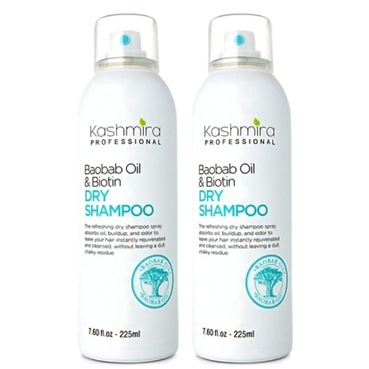 Kashmira Professional Baobab Oil & Biotin Professional Refreshing Dry Shampoo - 2-Pack