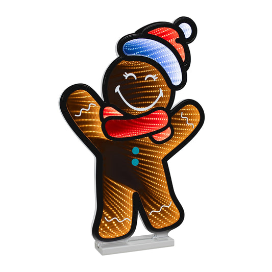 Melrose International SmileyWorld(R) Holiday Gingerbread Man Ekkolight 24"H