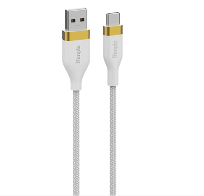 Simple 6 Ft - Usb-A Cable with Usb-C Connector