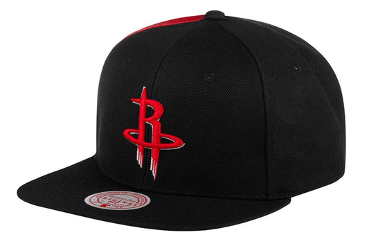 Mitchell & Ness Men's NBA Tapestry Snapback Rockets Snapback Caps
