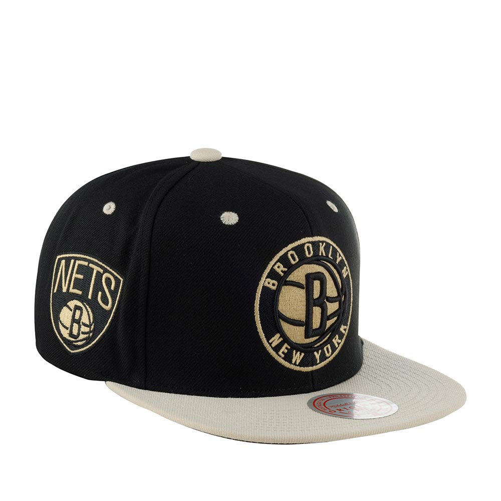 Men's Mitchell & Ness NBA Pin Drop Snapback Nets - Black
