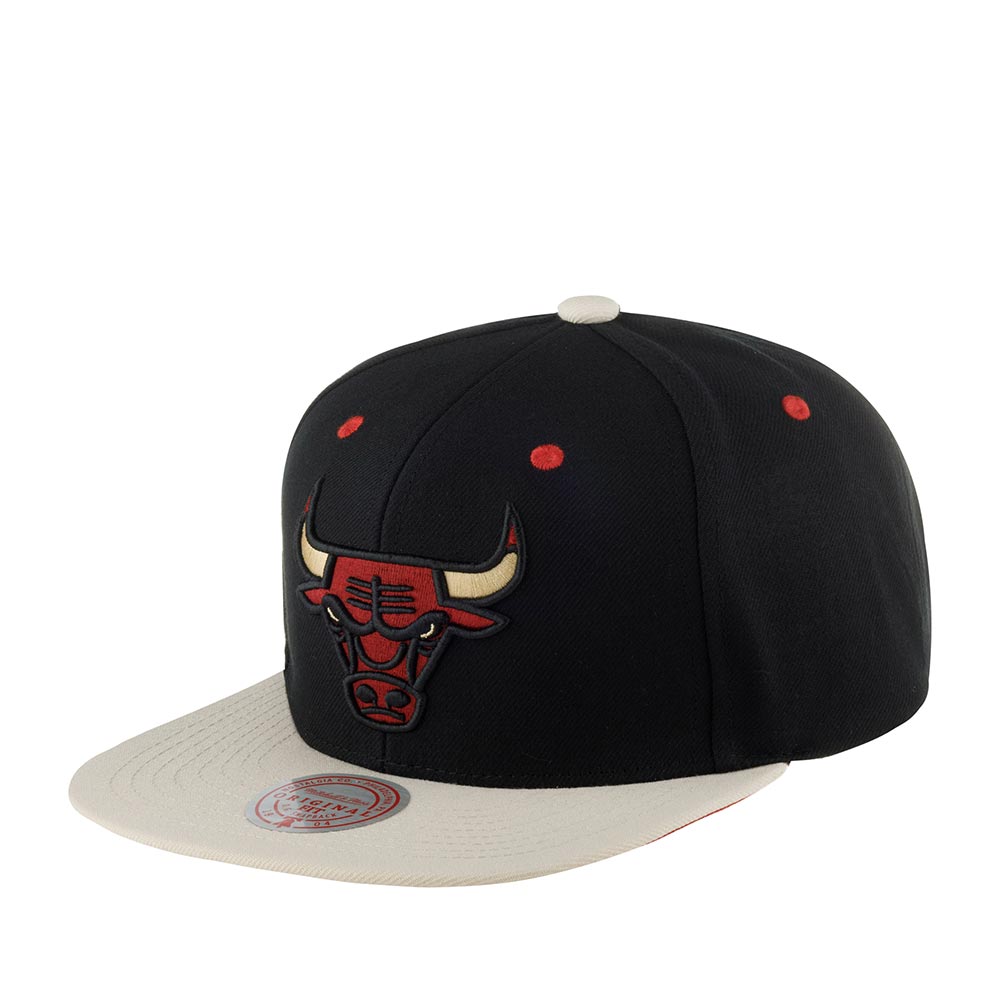 Men's Mitchell & Ness NBA Pin Drop Snapback Bulls - Black