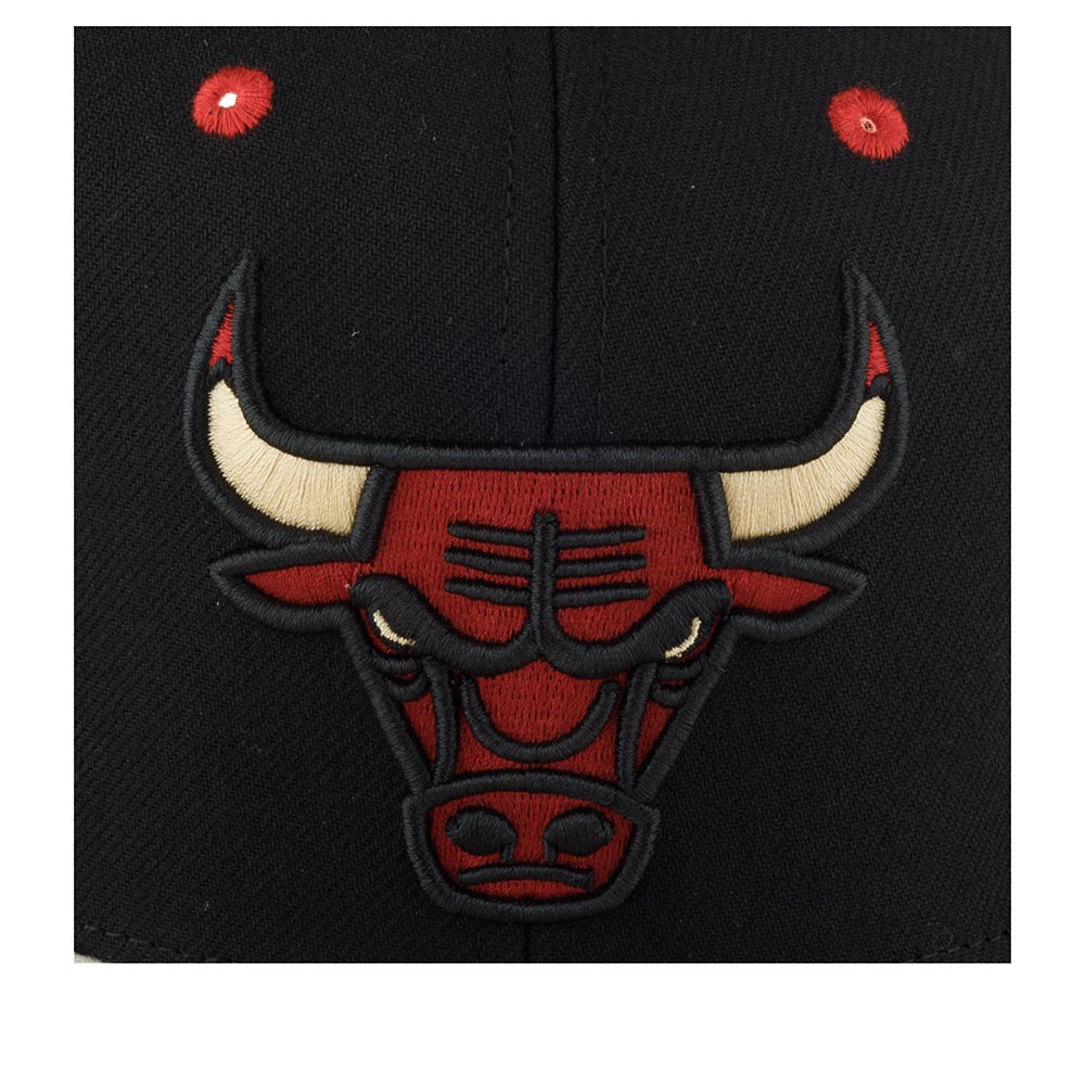 Men's Mitchell & Ness NBA Pin Drop Snapback Bulls - Black