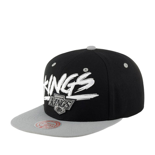 Men's Mitchell & Ness Nhl Transcript Snapback Vntg Kings - Black-Grey