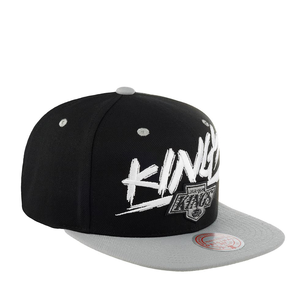 Men's Mitchell & Ness Nhl Transcript Snapback Vntg Kings - Black-Grey