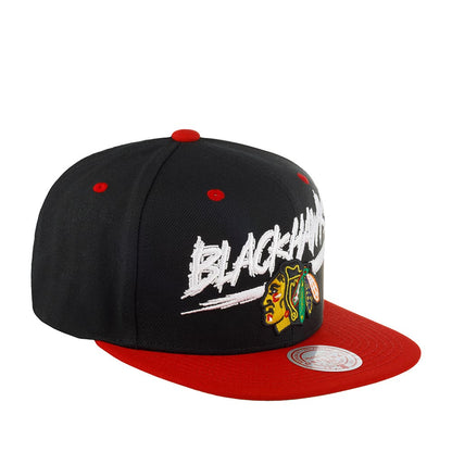Mitchell & Ness Men's NHL Transcript Snapback Blackhawks Snapback Caps