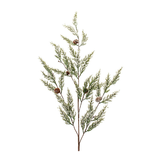 Melrose International Icy Pine Spray with Pinecones (Set of 2)