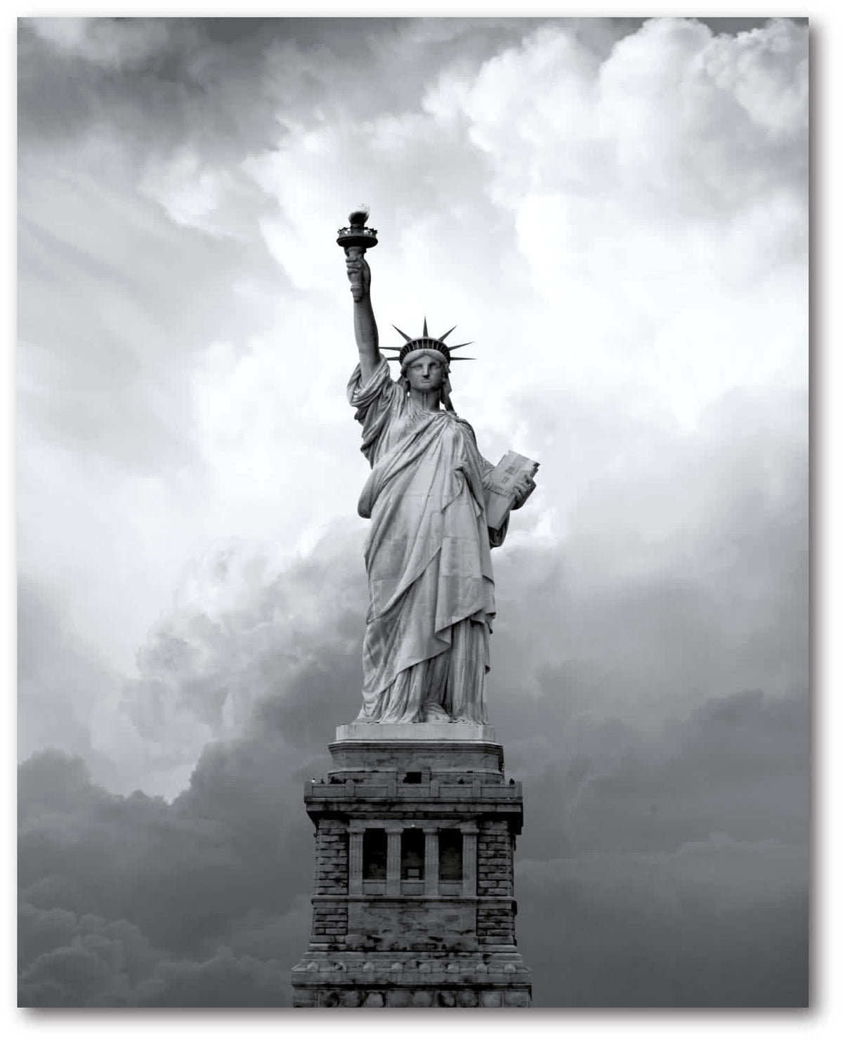 Black, White-