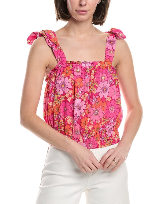 BRIGHT RASPBERRY FLORAL-