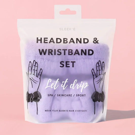 Let it Drip (Headband + Wristbands) Purple