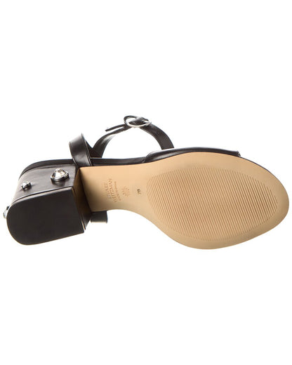 Stuart Weitzman Allshine Block 75 Leather Sandal