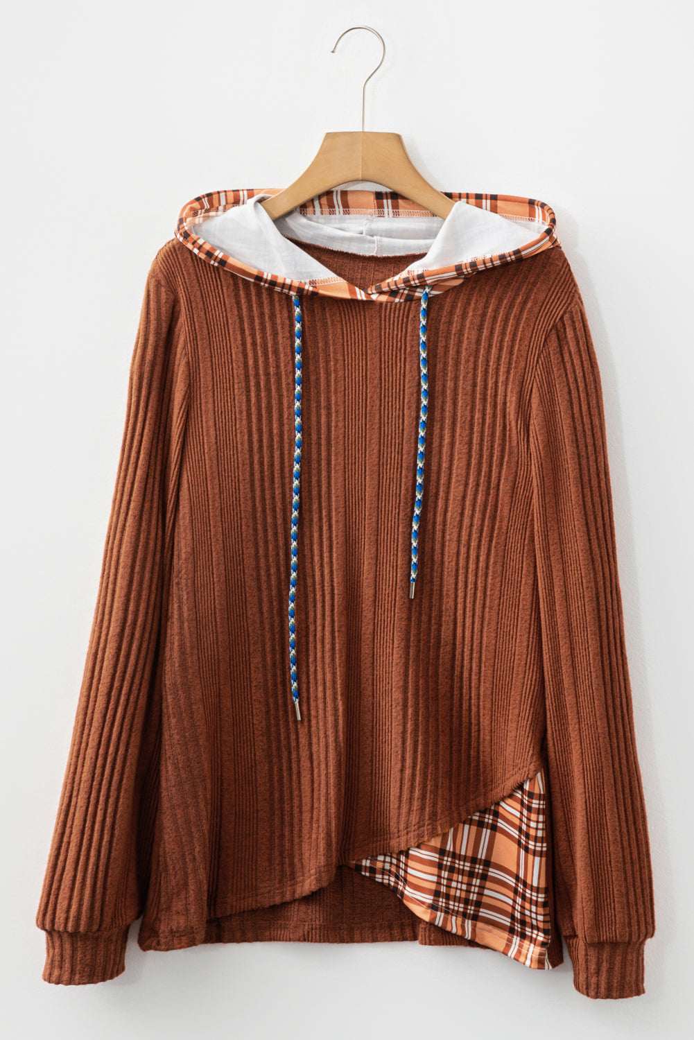Mya Knit Drawstring Hooded Top