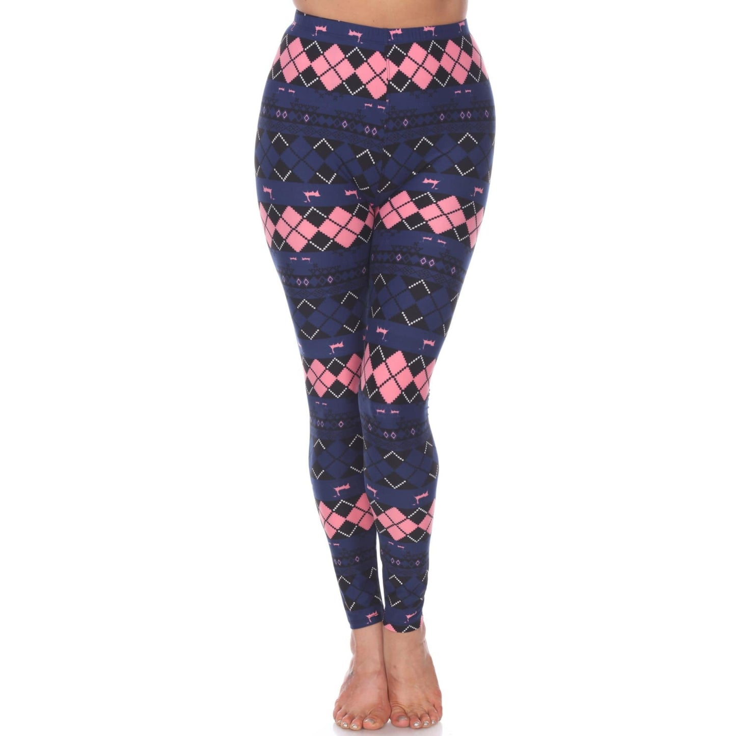 Navy  Pink Argyle-