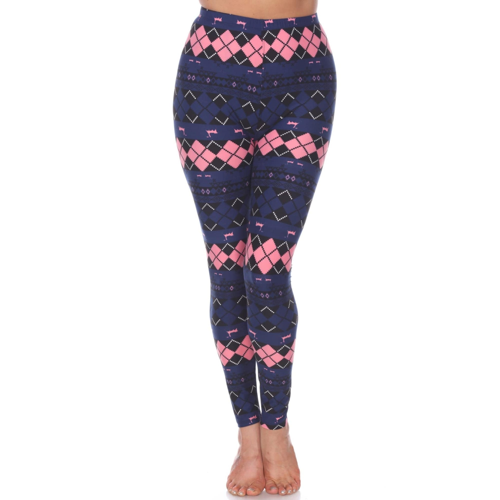 Navy  Pink Argyle-