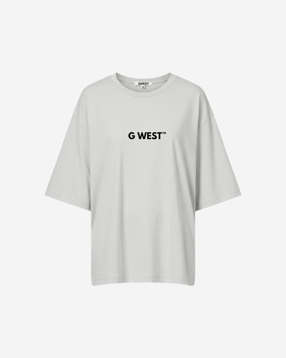G West Womens Heavyweight Logo Wear Oversized T-Shirt