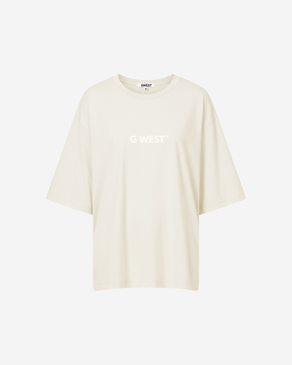 G West Womens Heavyweight Logo Wear Oversized T-Shirt