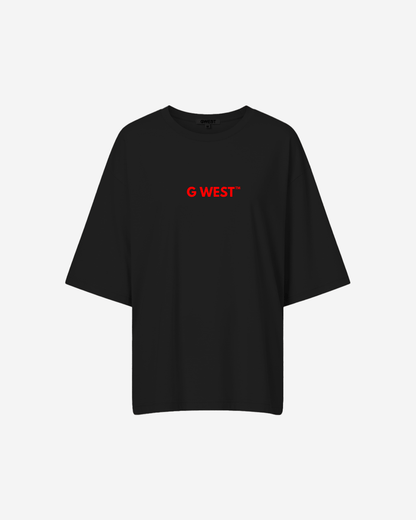 G West Womens Heavyweight Logo Wear Oversized T-Shirt